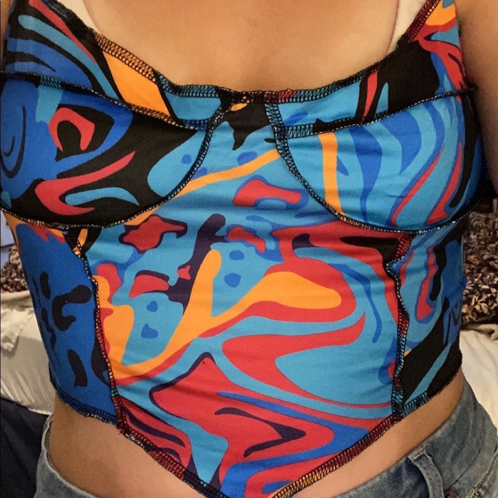 Retro cami crop tank